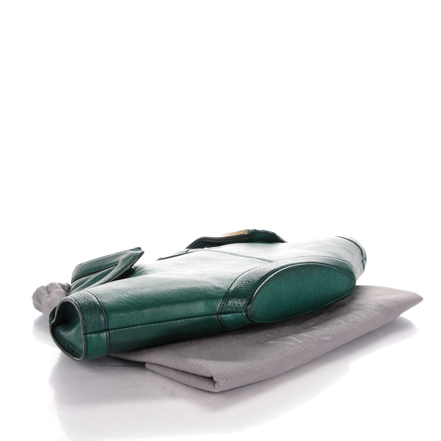 Calfskin De Manta Clutch Dark Green