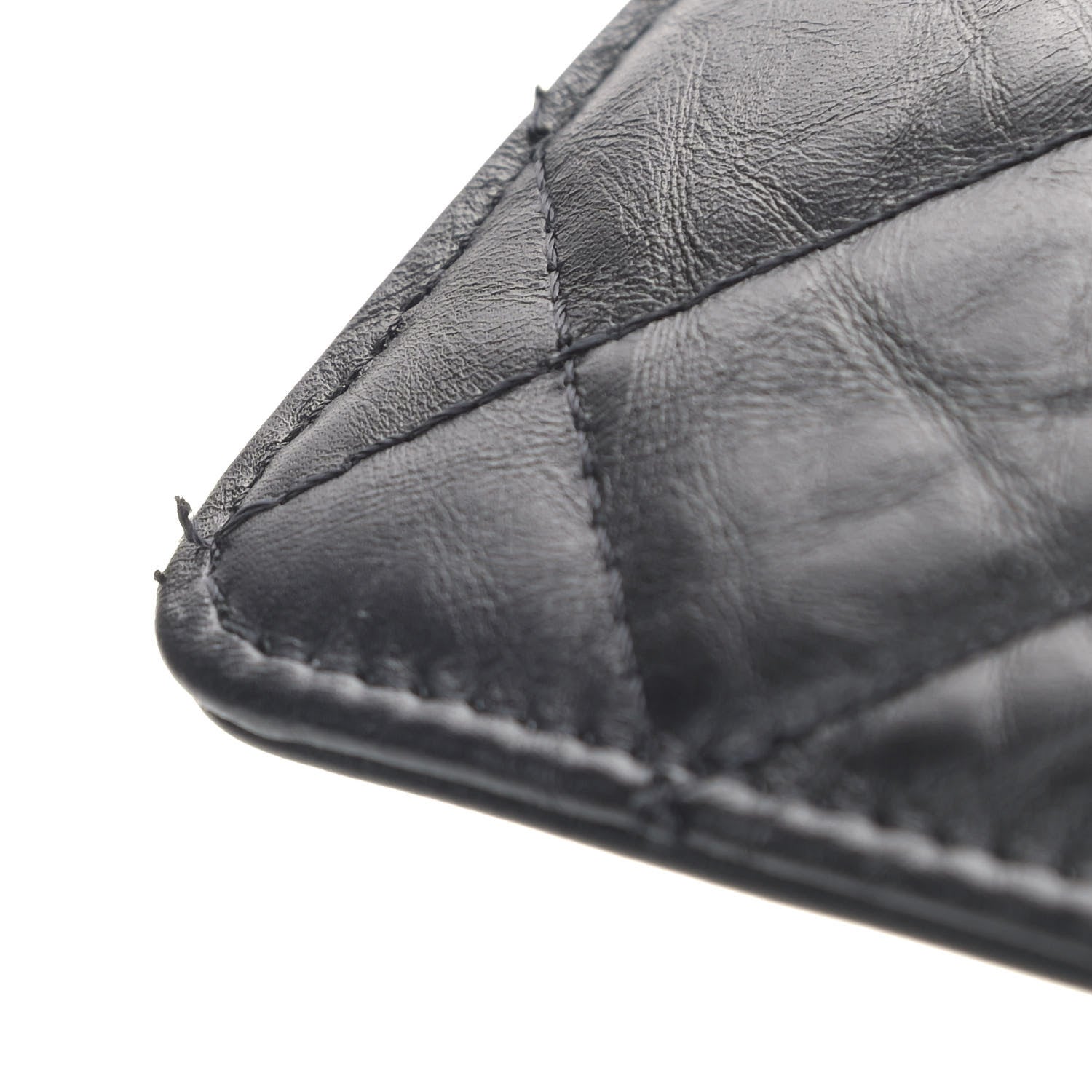 Chanel Aged Calfskin Reissue Wallet On Chain WOC Black 11 of 11