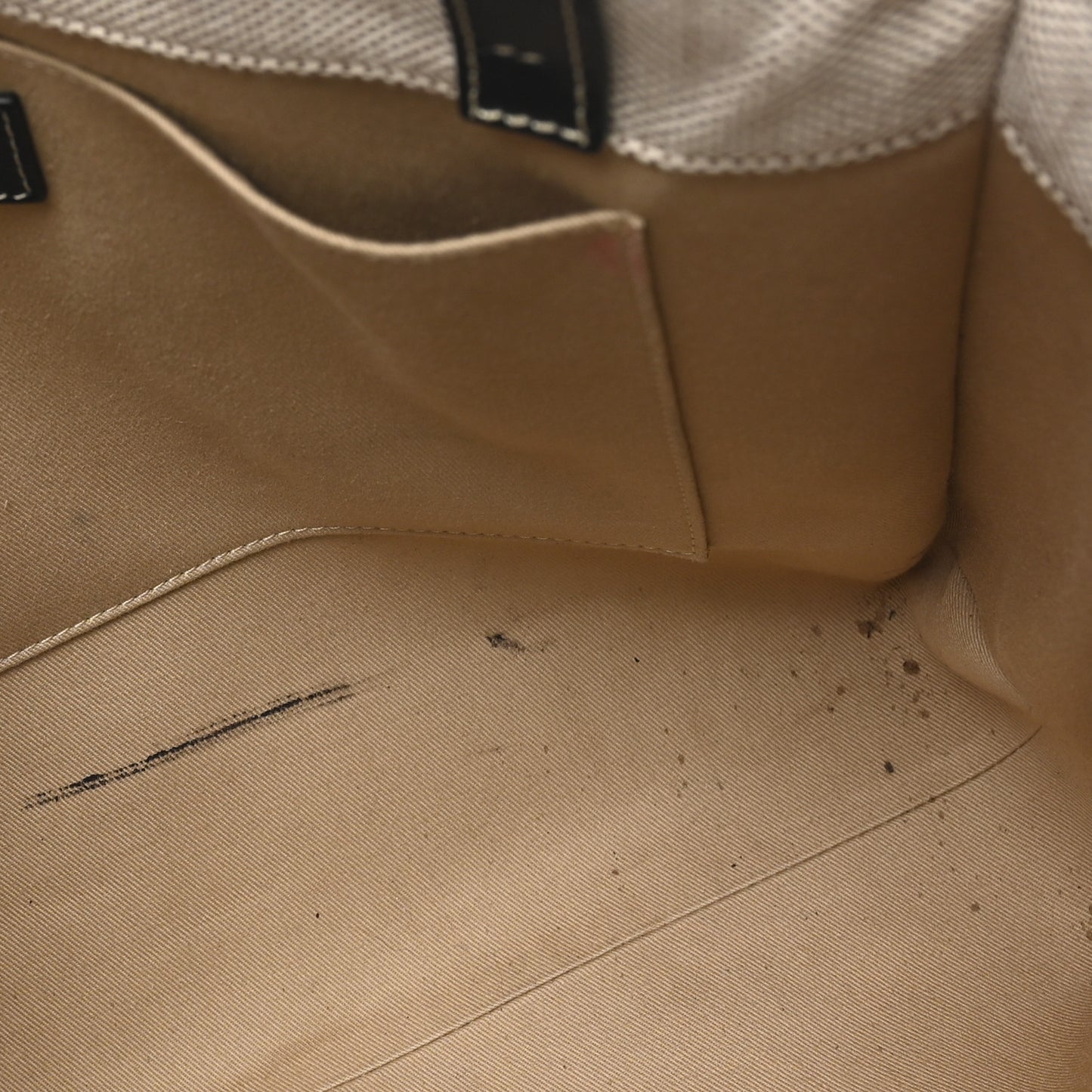 Cotton Calfskin Medium Woody Ribbon Tote White Blue