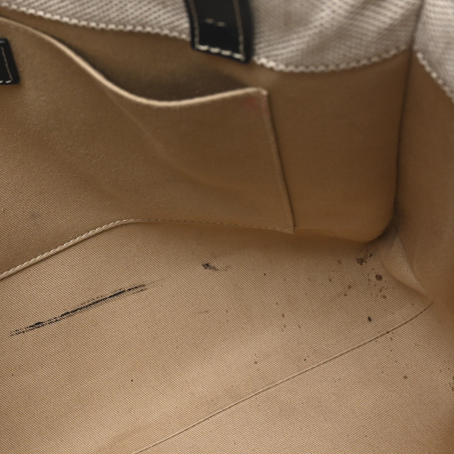 Chloe Cotton Calfskin Medium Woody Ribbon Tote White Blue 11 of 11