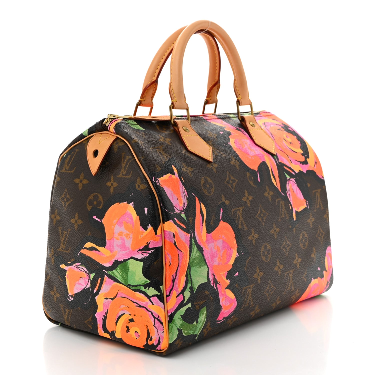 Louis Vuitton Monogram Roses Speedy 30 3 of 10