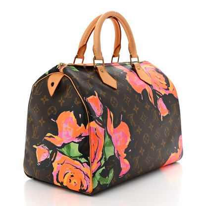 Louis Vuitton Monogram Roses Speedy 30 3 of 10