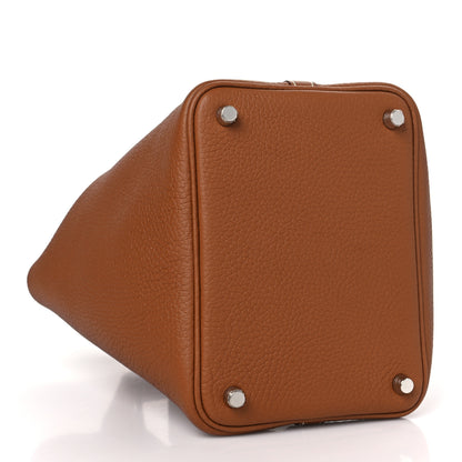 Hermes Taurillon Clemence Picotin Lock 18 PM Gold 4 of 10