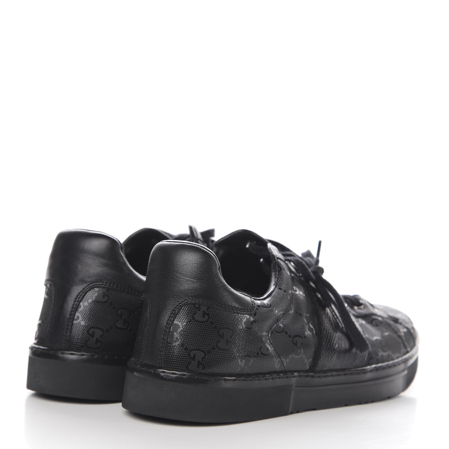 Gucci Imprime Monogram Mens Sneakers 9.5 Black 4 of 8