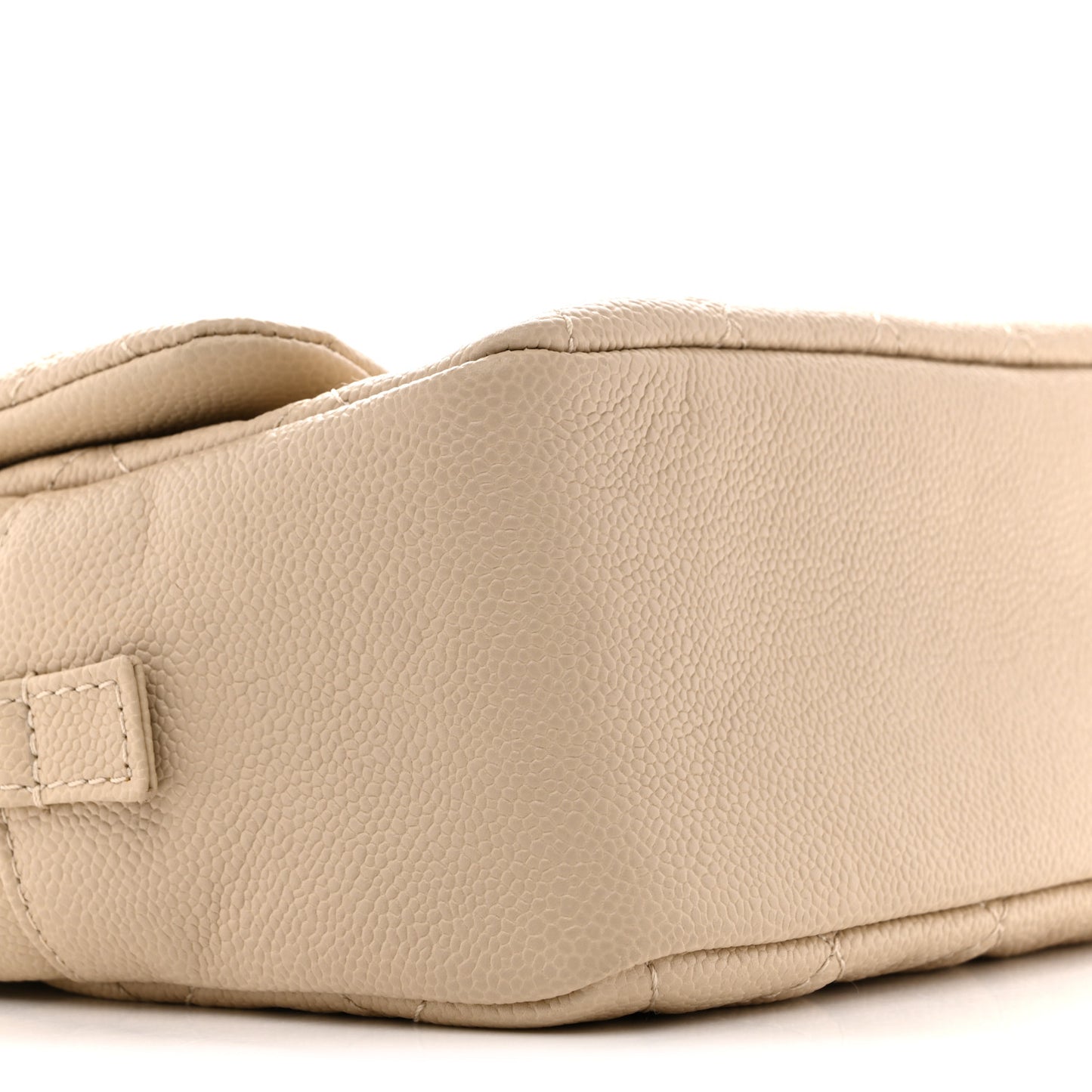 Caviar Quilted Jumbo Easy Flap Beige