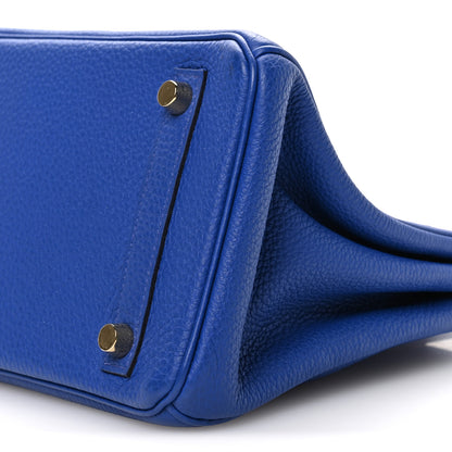 Hermes Togo Birkin 25 Bleu Electrique 10 of 11