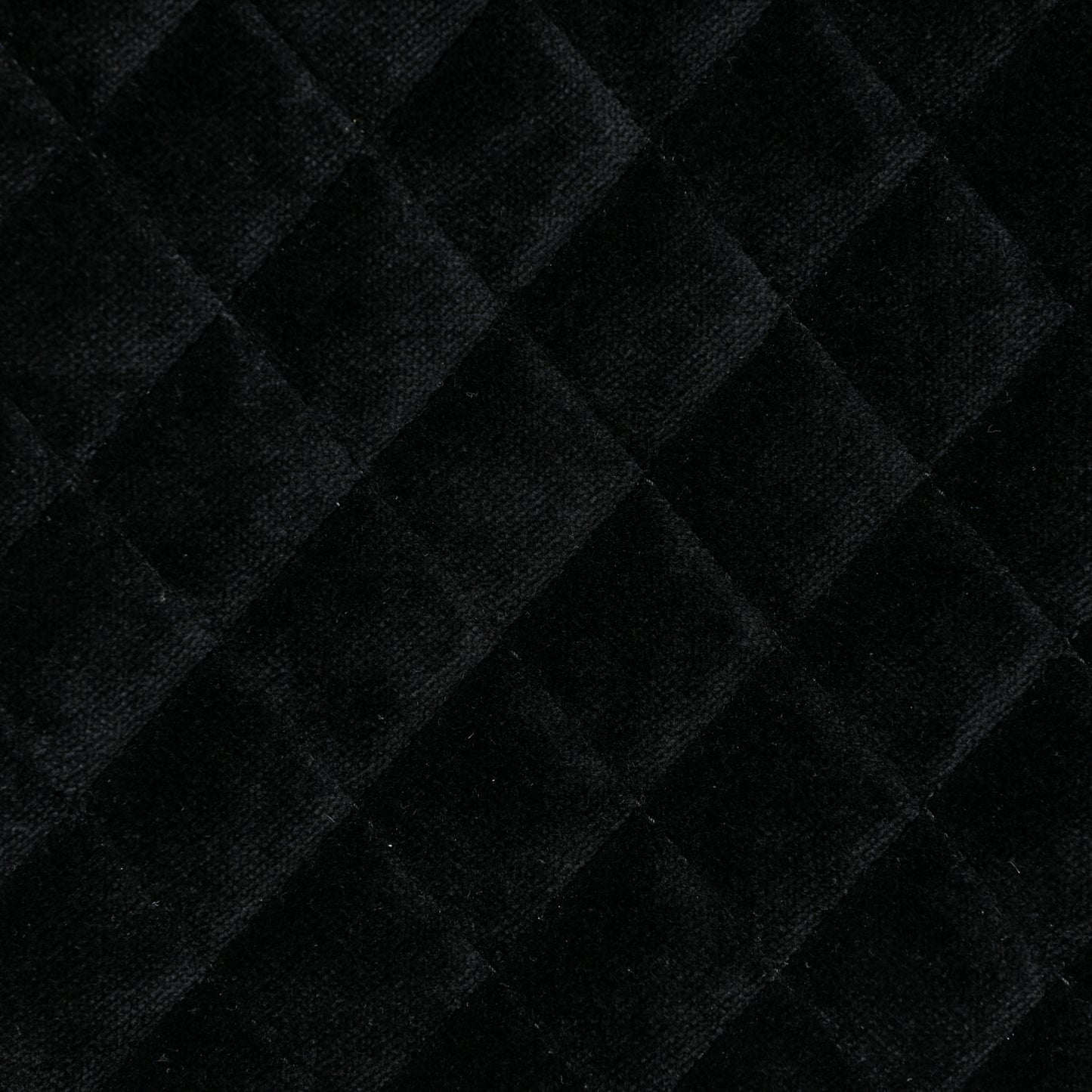 Suede Quilted Coco Case Trolley Black