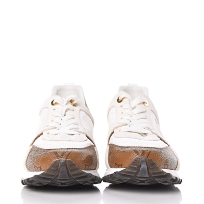 Louis Vuitton Suede Reverse Monogram Run Away Sneakers 38 White 2 of 14