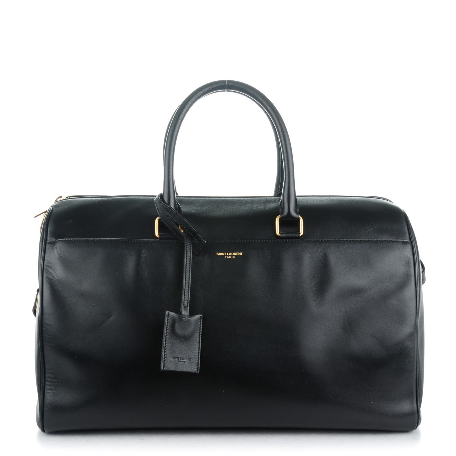 Saint Laurent Calfskin Classic Duffle 12 Black 1 of 8