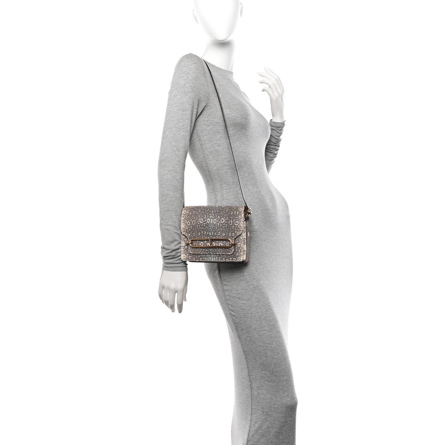 Hermes Lizard Mini Sac Roulis Ombre 2 of 11