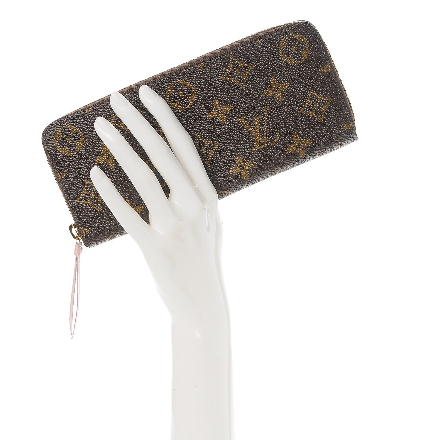 Louis Vuitton Monogram Clemence Wallet Rose Ballerine 2 of 8