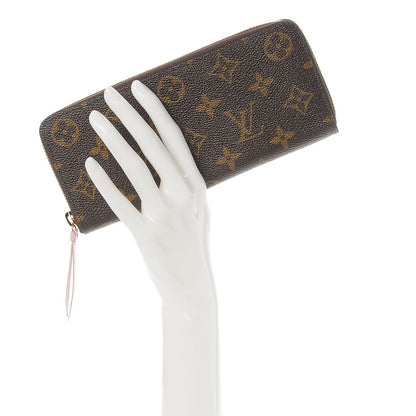 Louis Vuitton Monogram Clemence Wallet Rose Ballerine 2 of 8