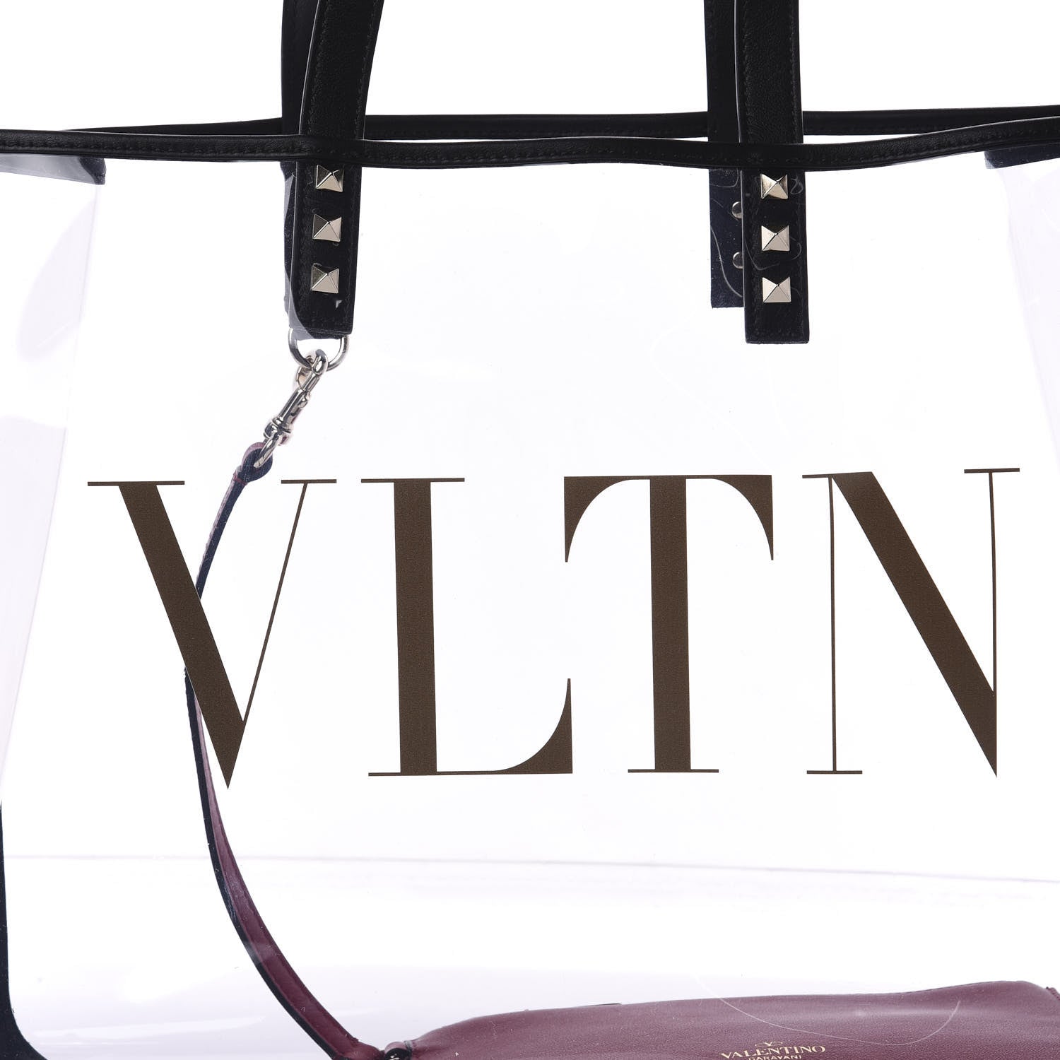 Valentino Garavani Plexy VLTN Shopping Bag Transparent 8 of 10
