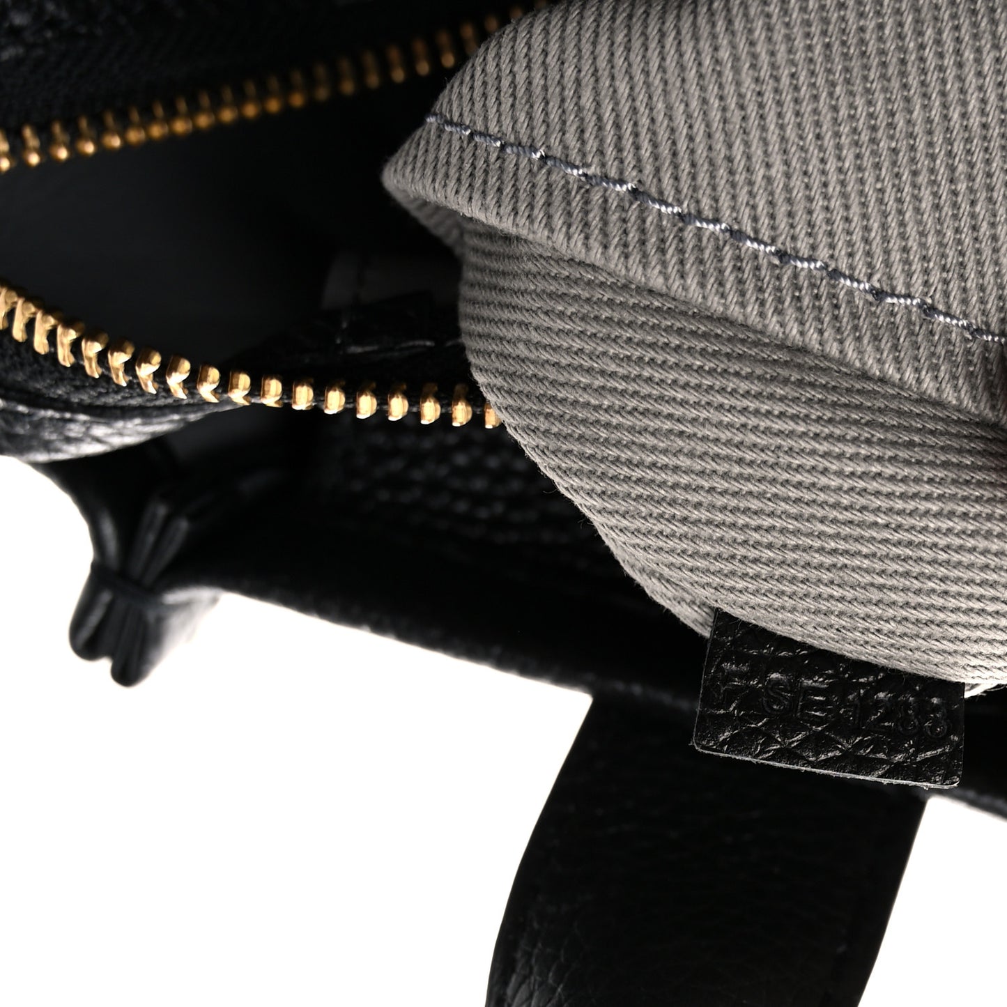 Grained Calfskin Small The Tote Bag Black