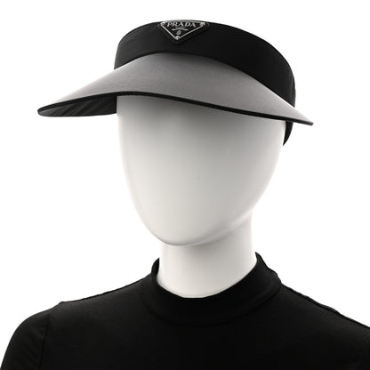 Prada Re-Nylon Metal Triangle Logo Mens Visor L Black 2 of 7
