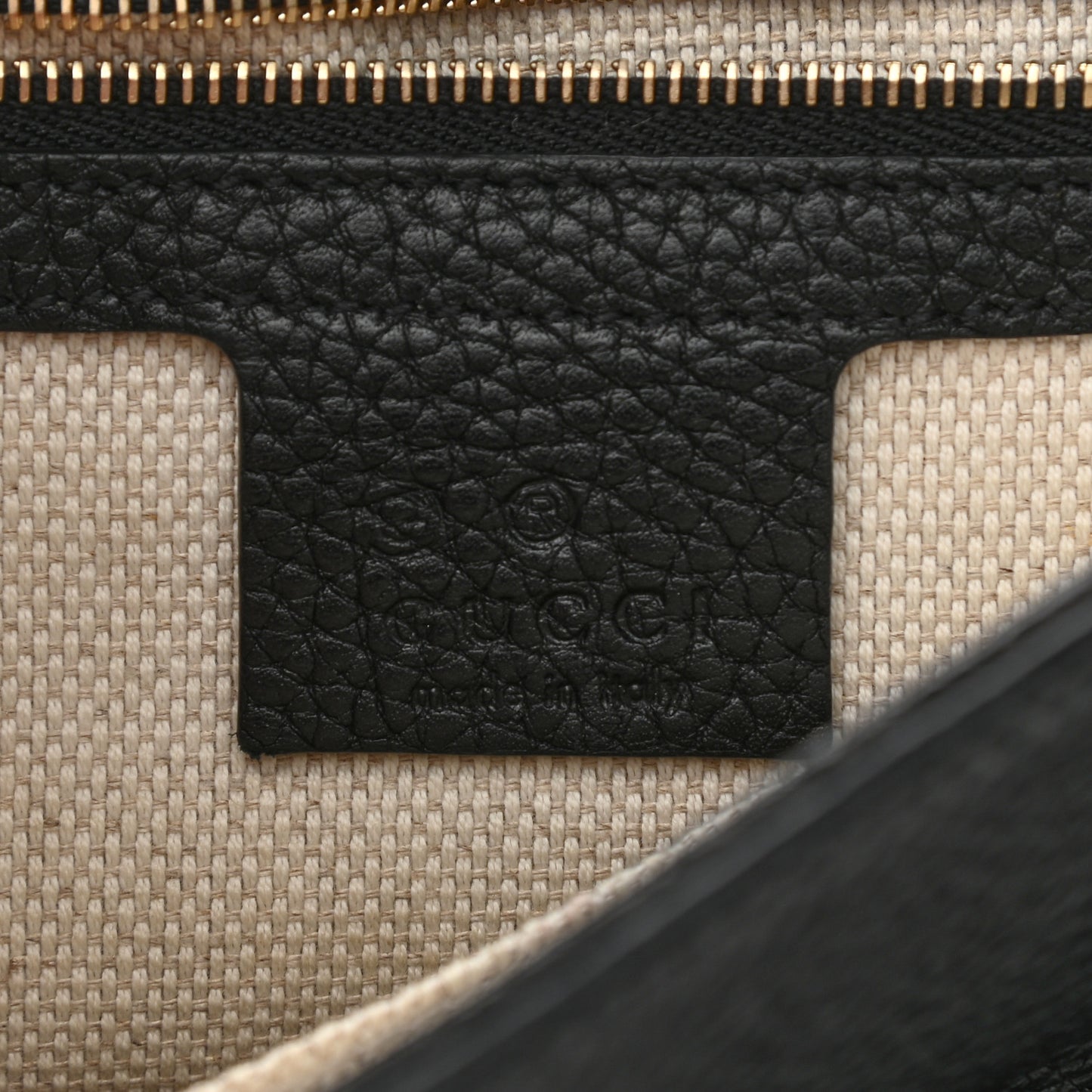 Pebbled Calfskin Medium Soho Flap Crossbody Black