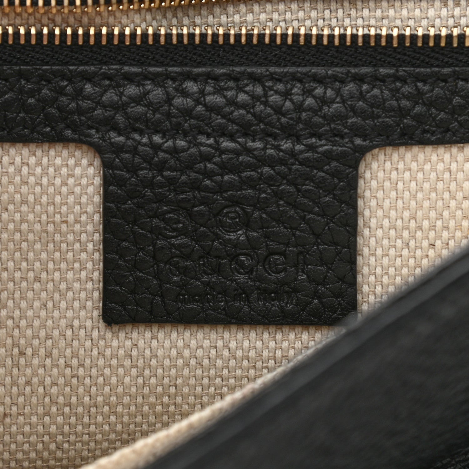 Gucci Pebbled Calfskin Medium Soho Flap Crossbody Black 6 of 10