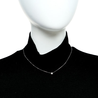 Cartier 18K White Gold Diamond .23ct C De Cartier Pendant Necklace 2 of 5