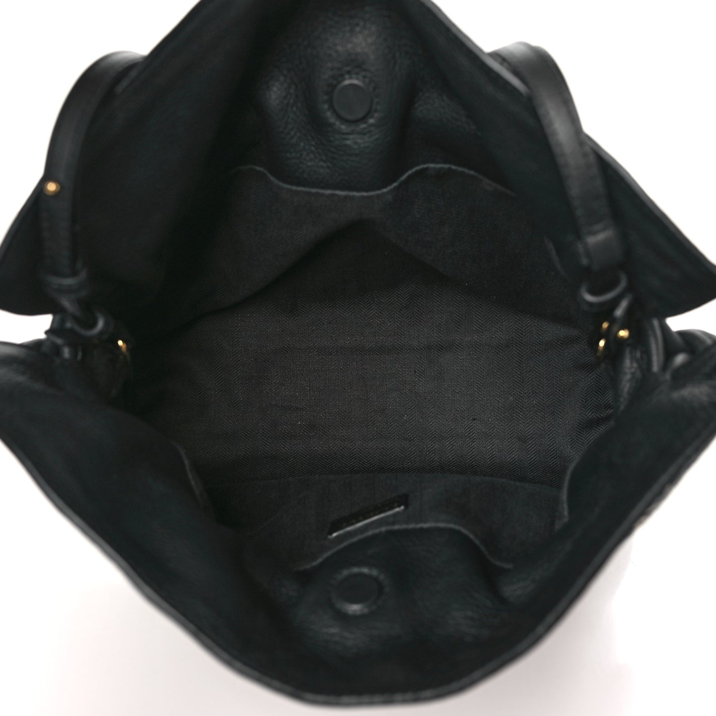 Jacquard Anagram Calfskin Flamenco Knot Clutch Navy Black