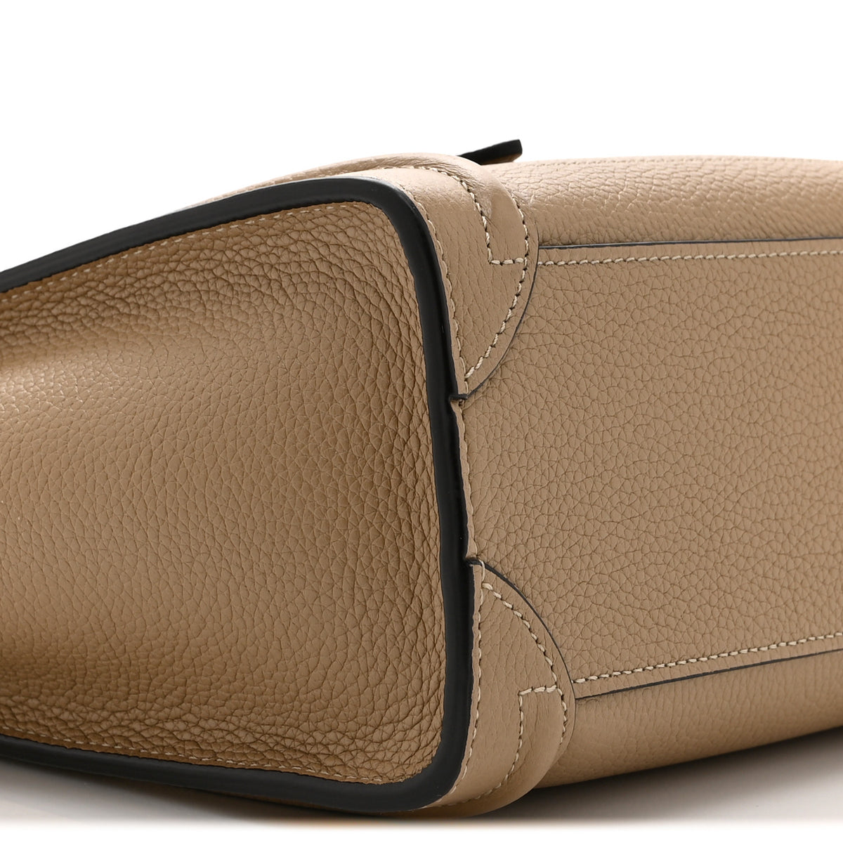 Celine Drummed Calfskin Nano Luggage Dune 10 of 11