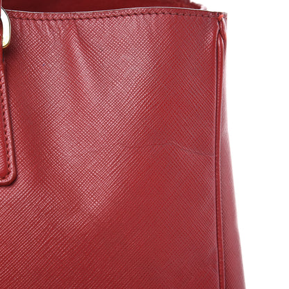 Prada Saffiano Lux Large Tote Fuoco 17 of 24