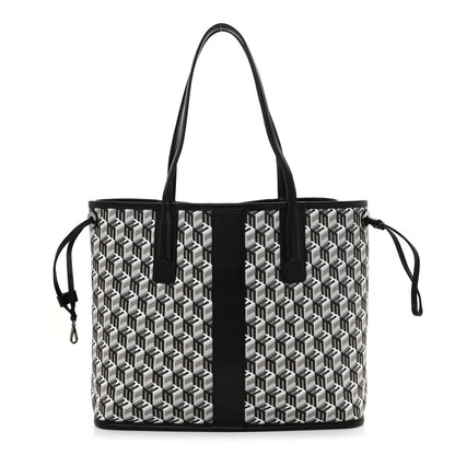 MCM Visetos Medium Liz Reversible Shopper Tote Black 4 of 18