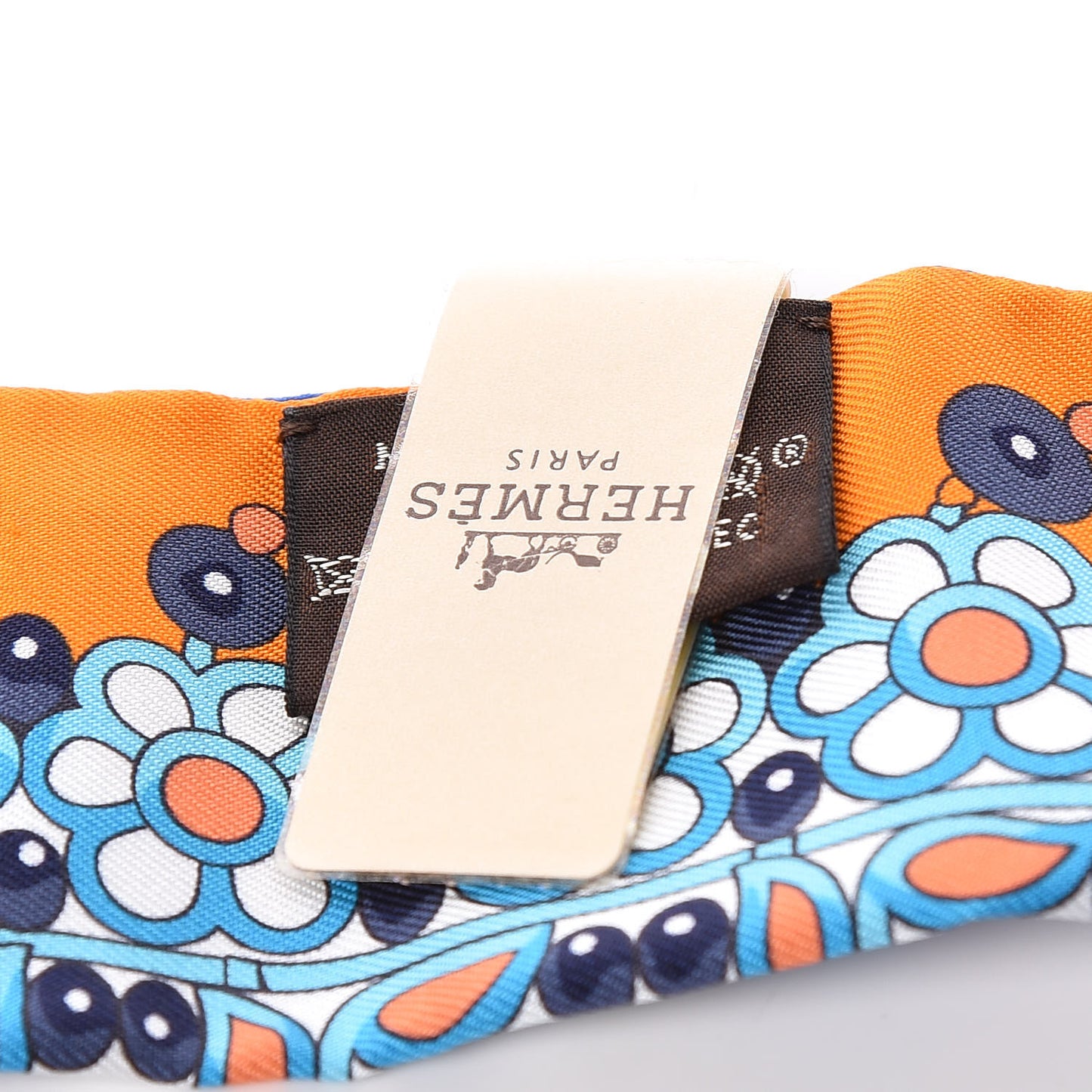 Silk Parures Des Maharajas Twilly Bleu Royal Orange Turquoise