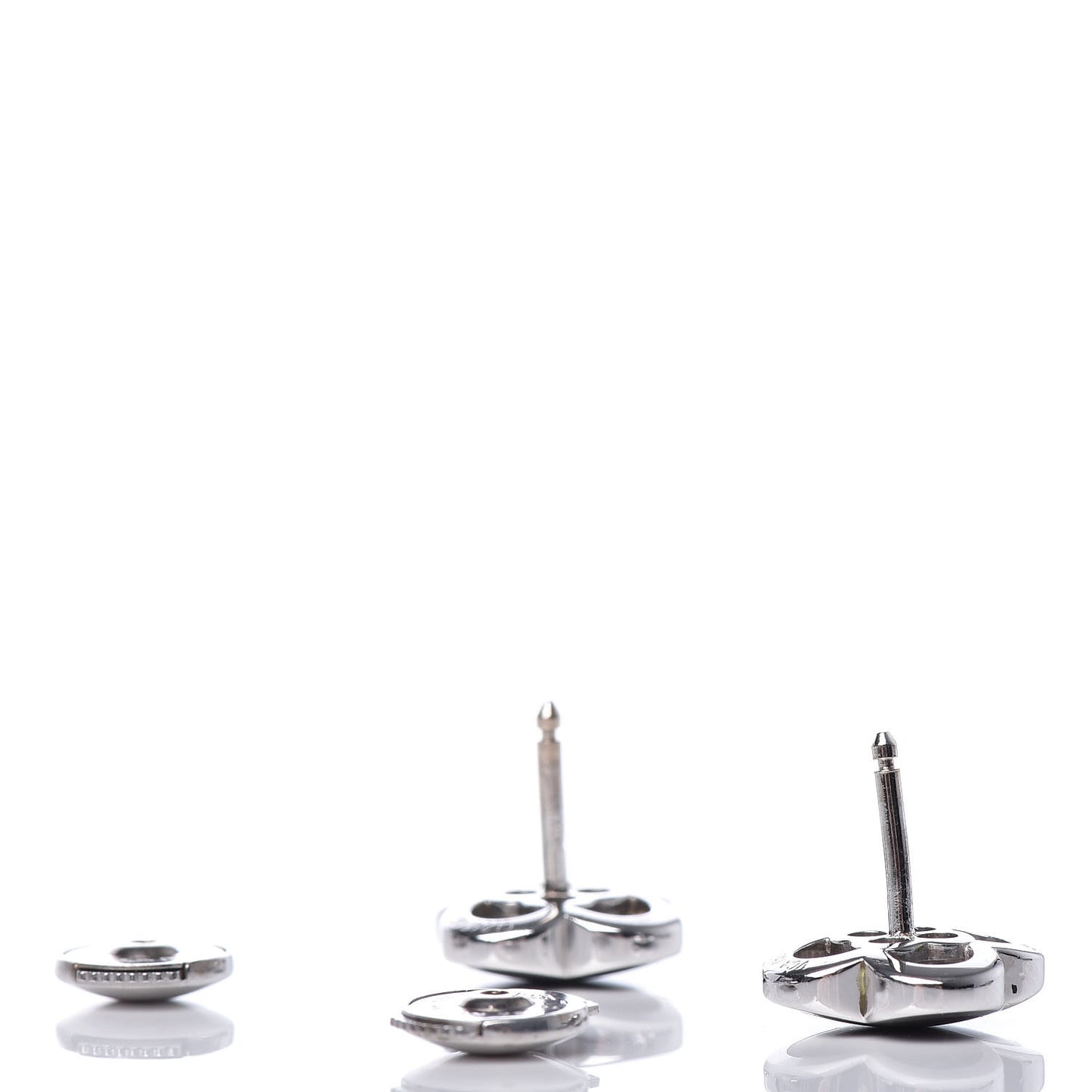 18K White Gold Mother of Pearl Pure Alhambra Earrings