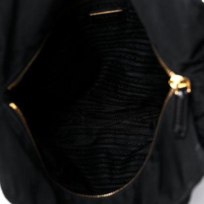 Prada Nylon Vela Grommet Tote Black 4 of 15