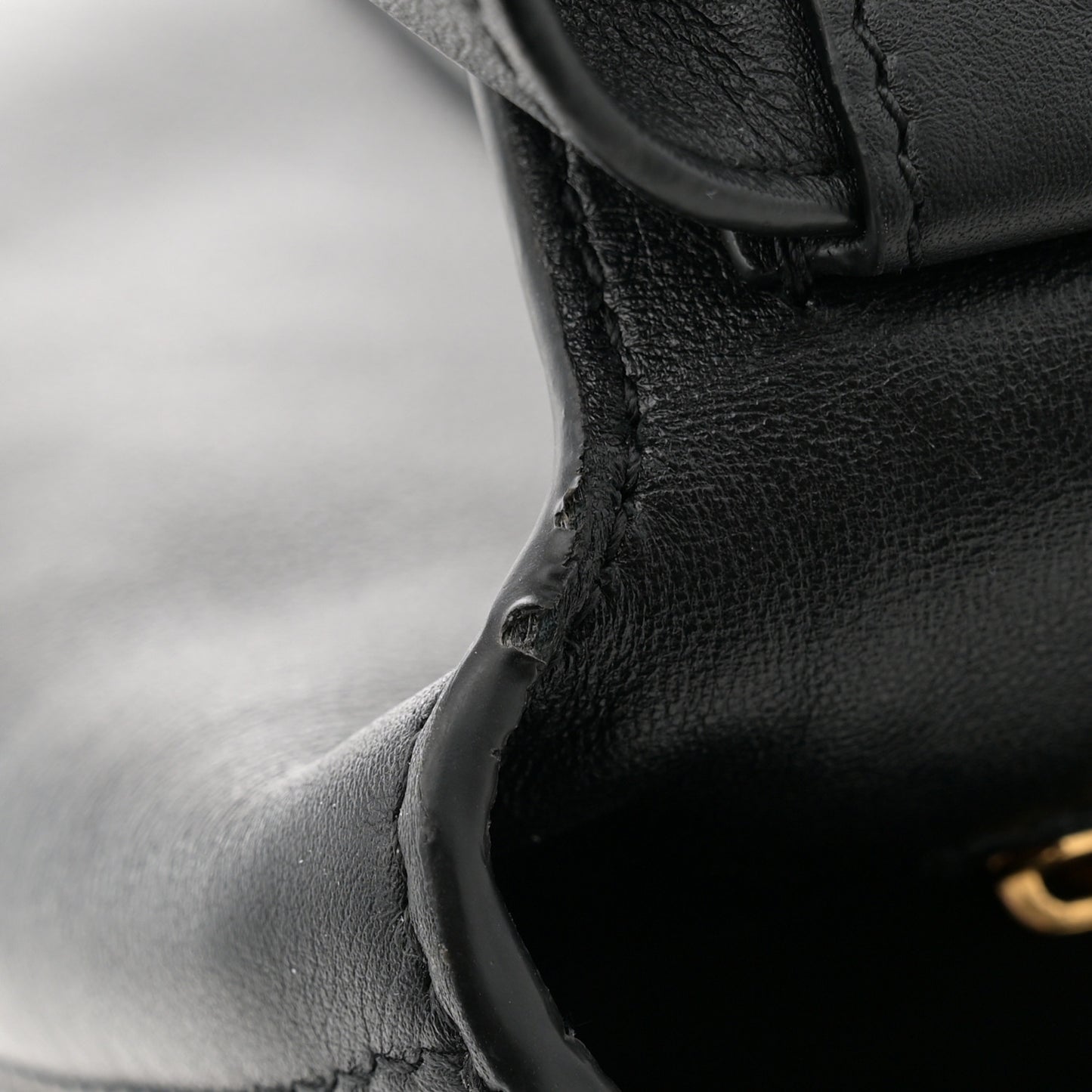 Semi Shiny Smooth Calfskin Small Downtown Shoulder Bag Black