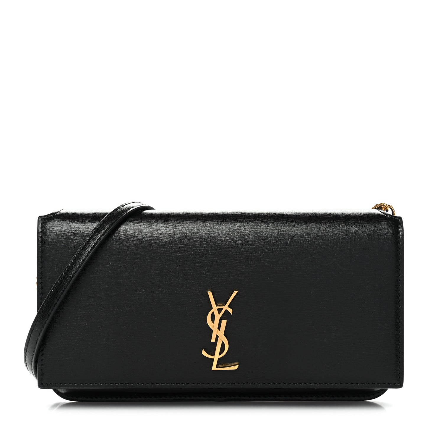 Calfskin Monogram Cassandre Phone Holder With Strap Black