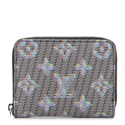 Louis Vuitton Calfskin Monogram LV Pop Zippy Coin Purse Blue 1 of 7
