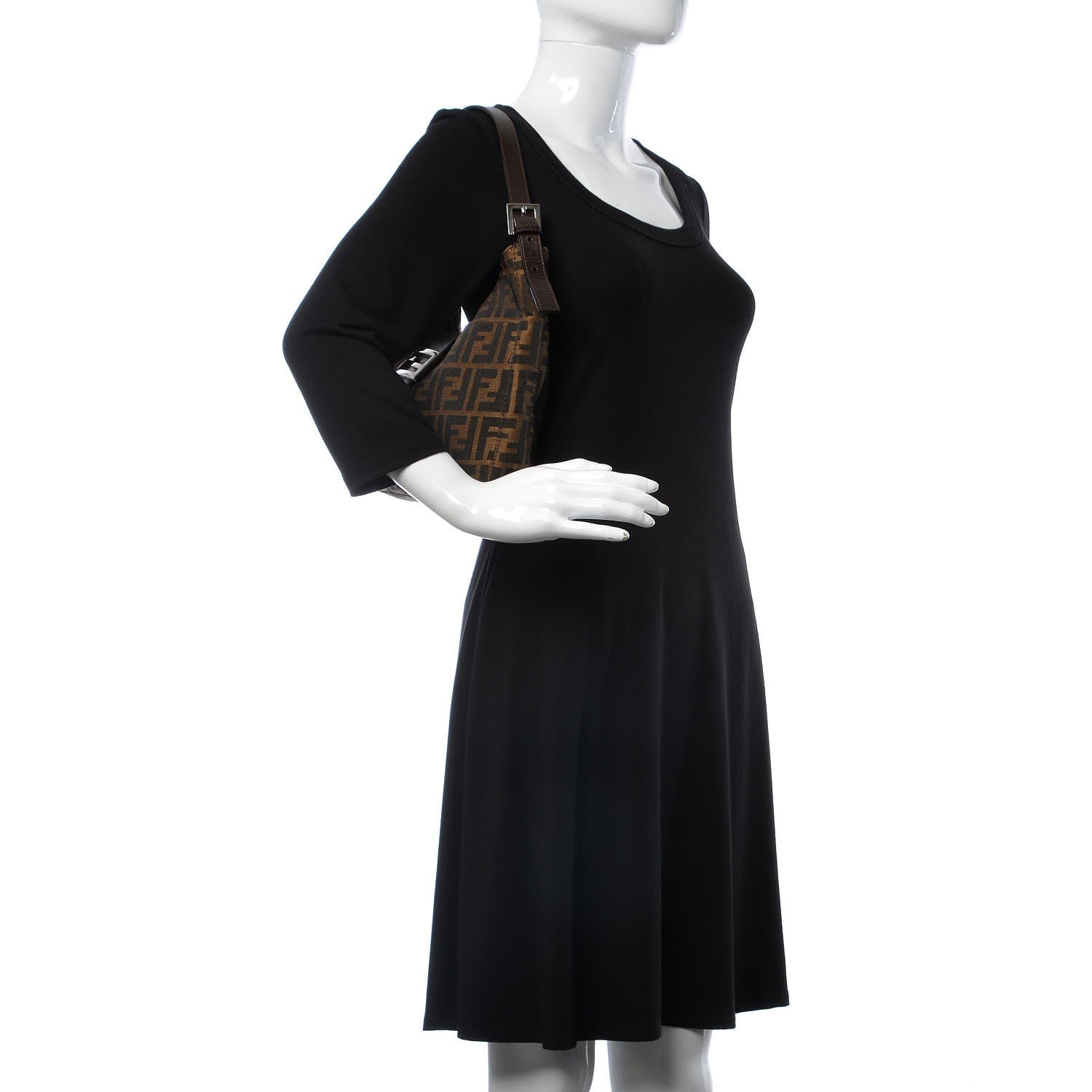 Fendi Zucca Small Shoulder Bag Tobacco 2 of 7