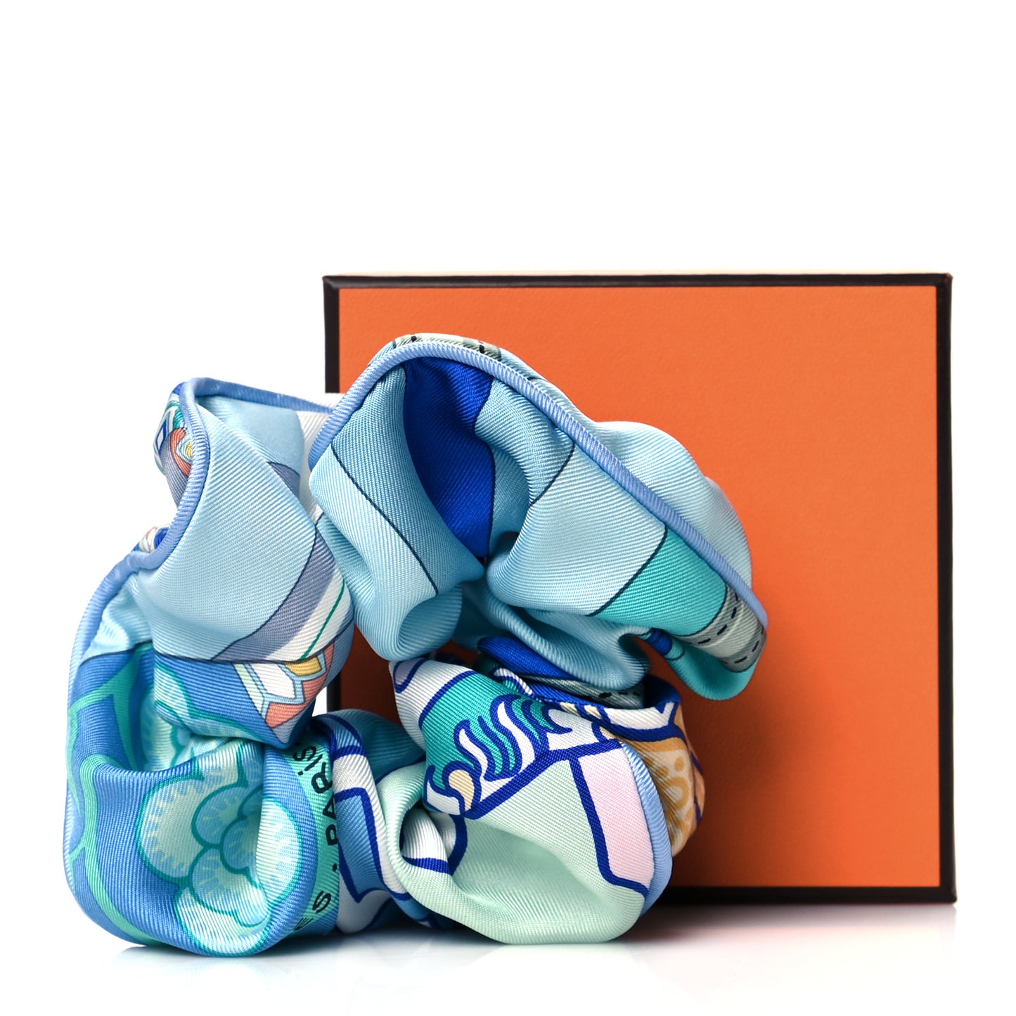 Silk Patchwork Claudia Scrunchie Multicolore