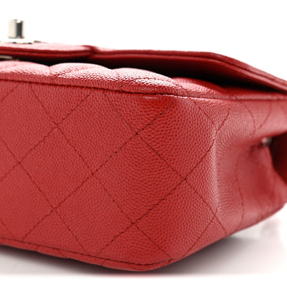 Chanel Caviar Quilted Mini Rectangular Flap Red 10 of 10