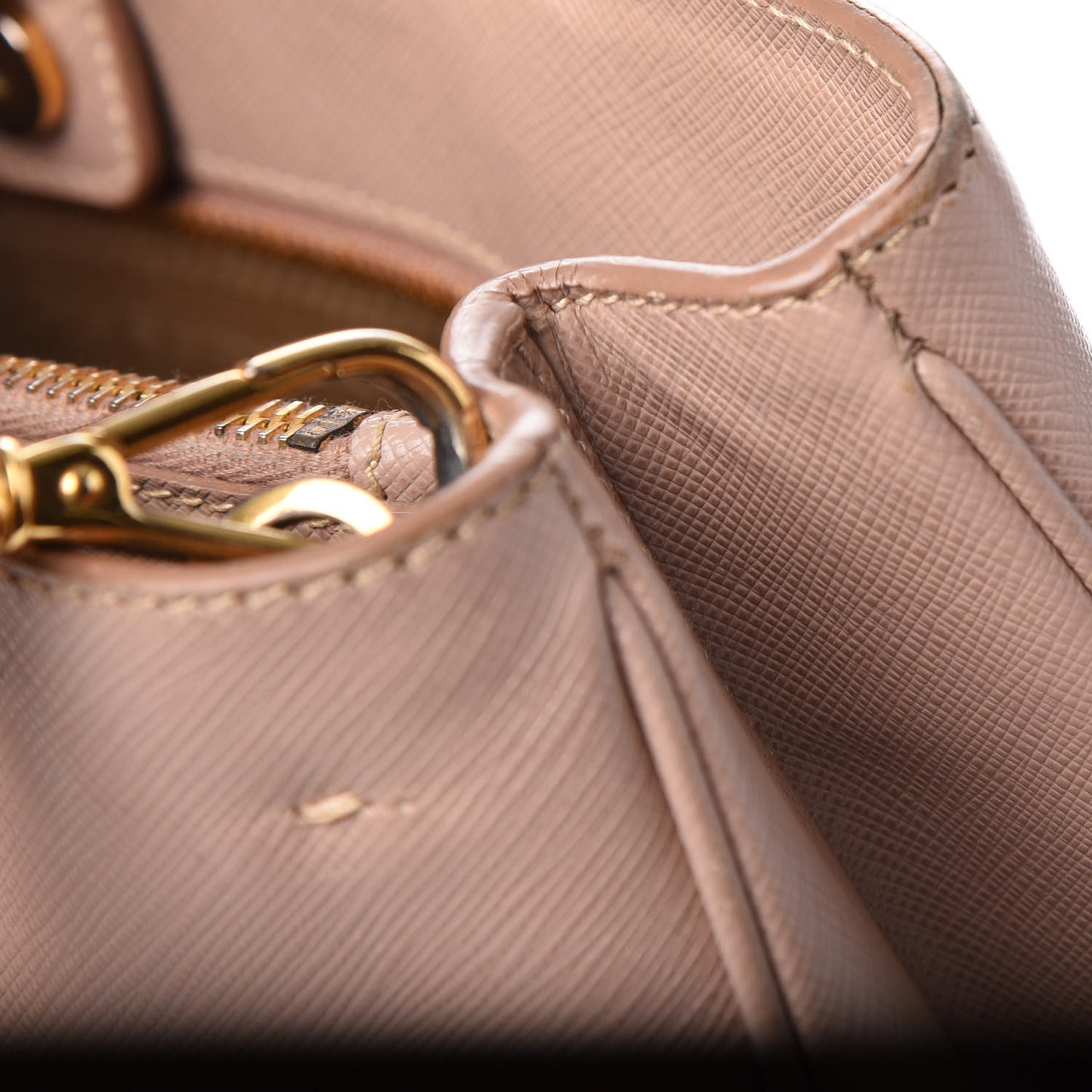 Saffiano Small Double Handle Tote Mughetto