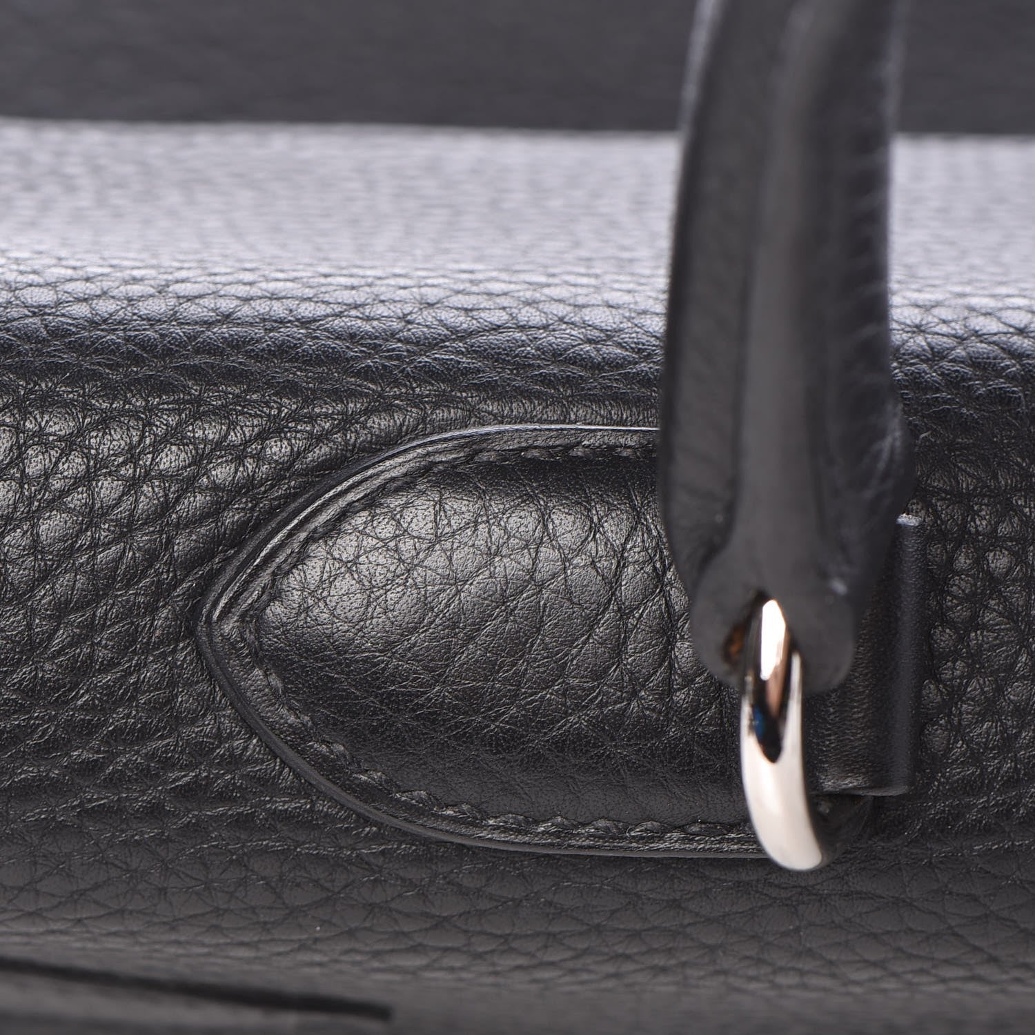 Hermes Taurillon Clemence Shoulder Kelly 40 Black 11 of 33