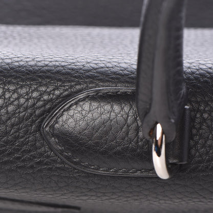 Hermes Taurillon Clemence Shoulder Kelly 40 Black 11 of 33