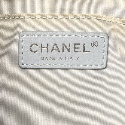 Chanel Metallic Grained Calfskin Quilted Casual Rock Waist Bag Fanny Pack Silver 5 of 9