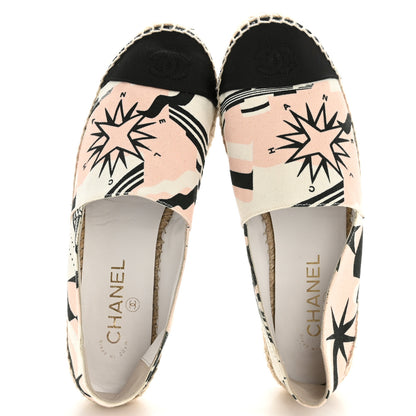 Chanel Fabric CC Espadrilles 39 Pink White Black 2 of 11