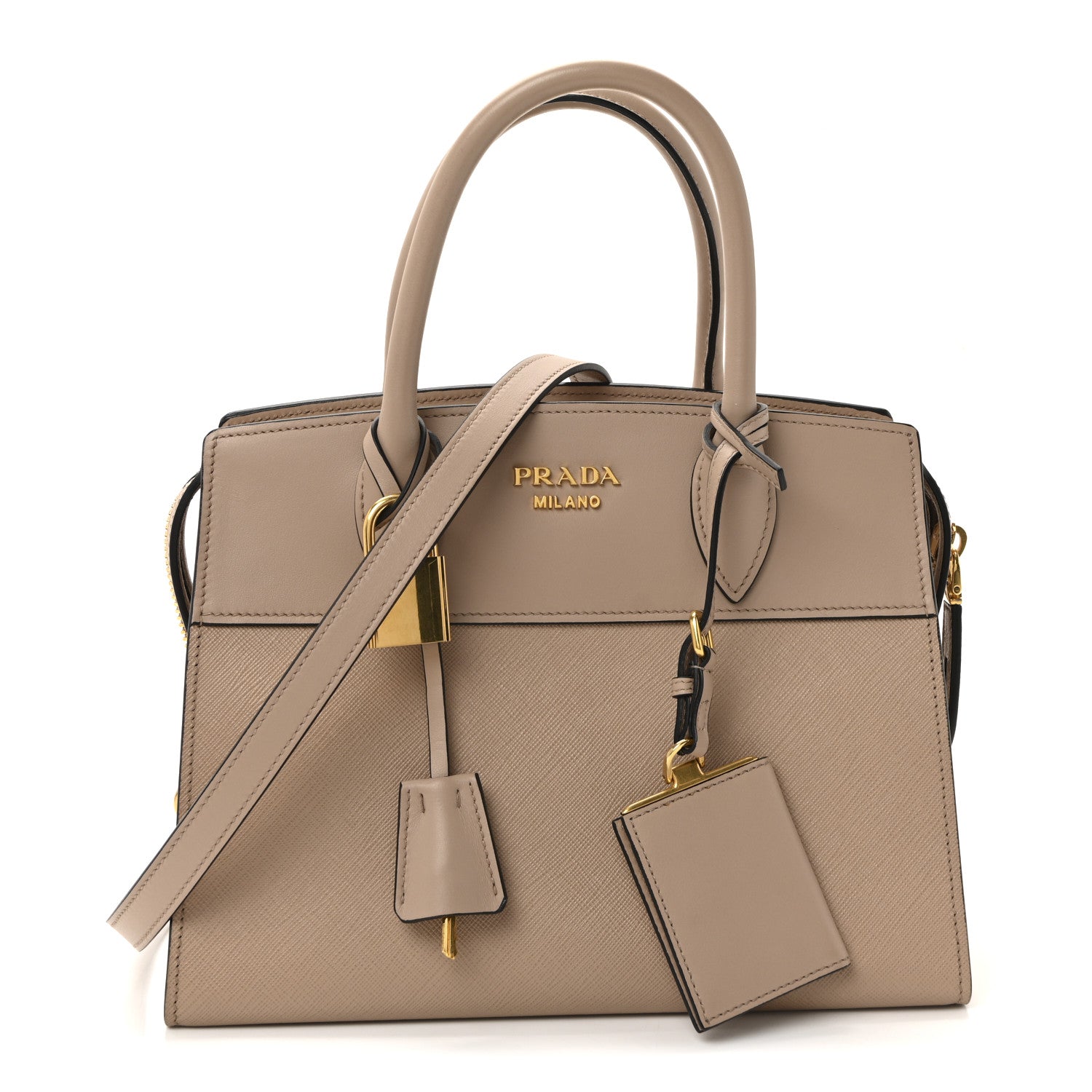 Prada Saffiano City Calf Small Esplanade Tote Cammeo 1 of 9