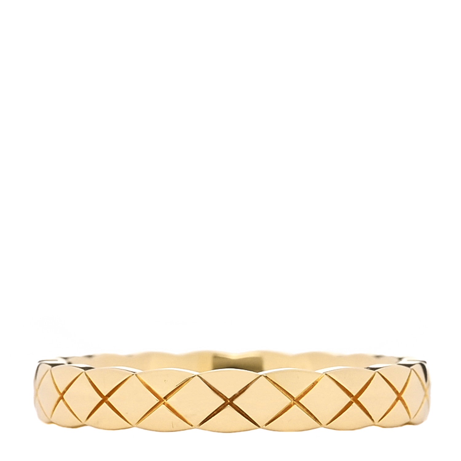 Chanel 18K Yellow Gold Mini Coco Crush Ring 54 6.75 1 of 5