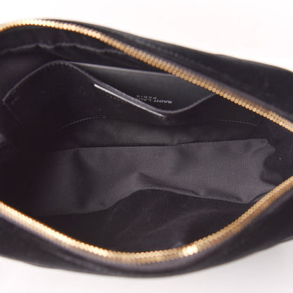 Saint Laurent Velvet Matelasse Monogram Lou Camera Bag Black 6 of 11