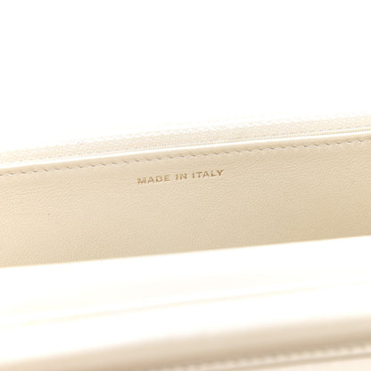 Chanel Pearly Lambskin Quilted Wallet On Chain WOC Light Beige 7 of 11