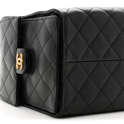 Chanel Caviar Quilted Medium Chanel 25 Handbag Black 10 of 11