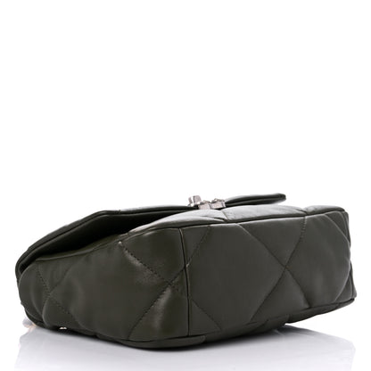 Chanel Lambskin Quilted Medium Chanel 19 Flap Khaki 4 of 10