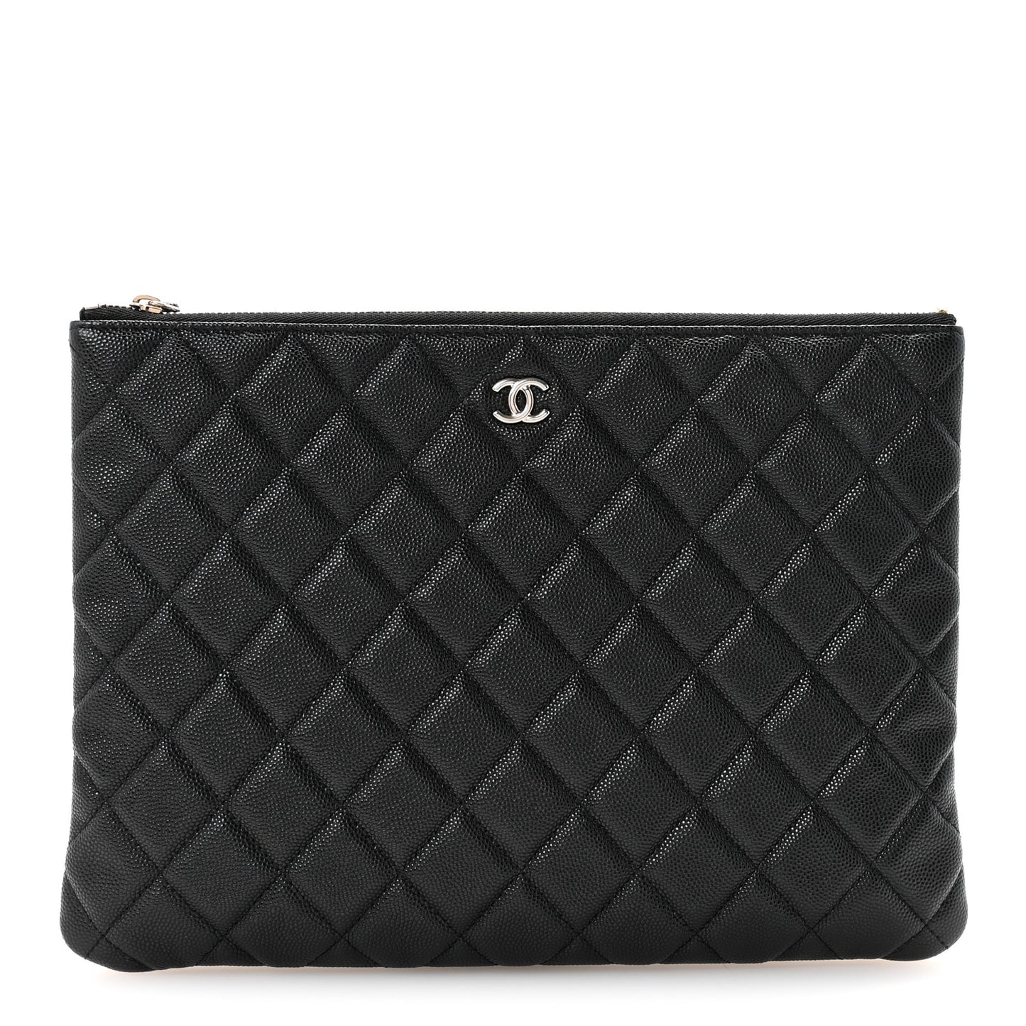 Caviar Quilted Medium Cosmetic Case Black