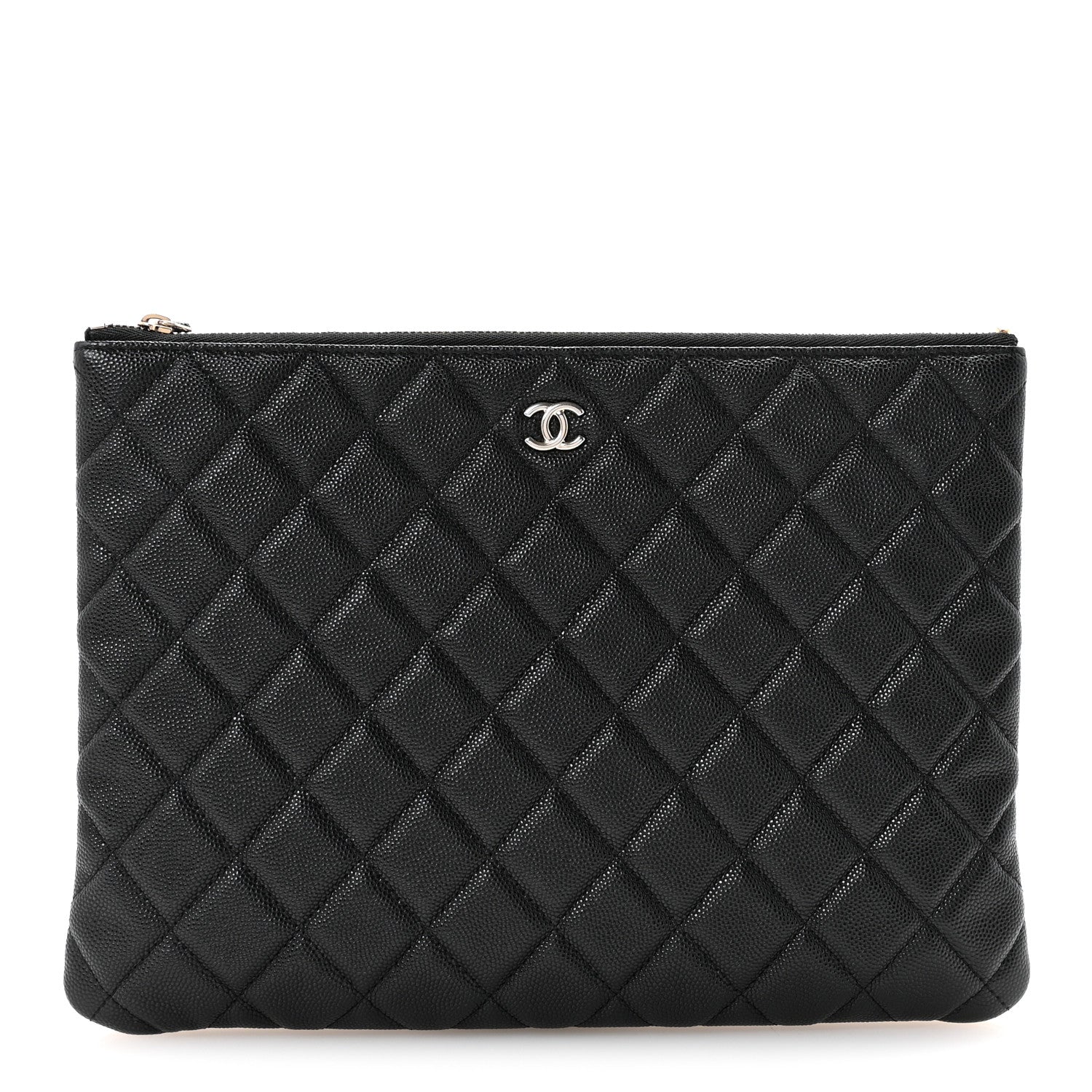 Chanel Caviar Quilted Medium Cosmetic Case Black 1 of 8