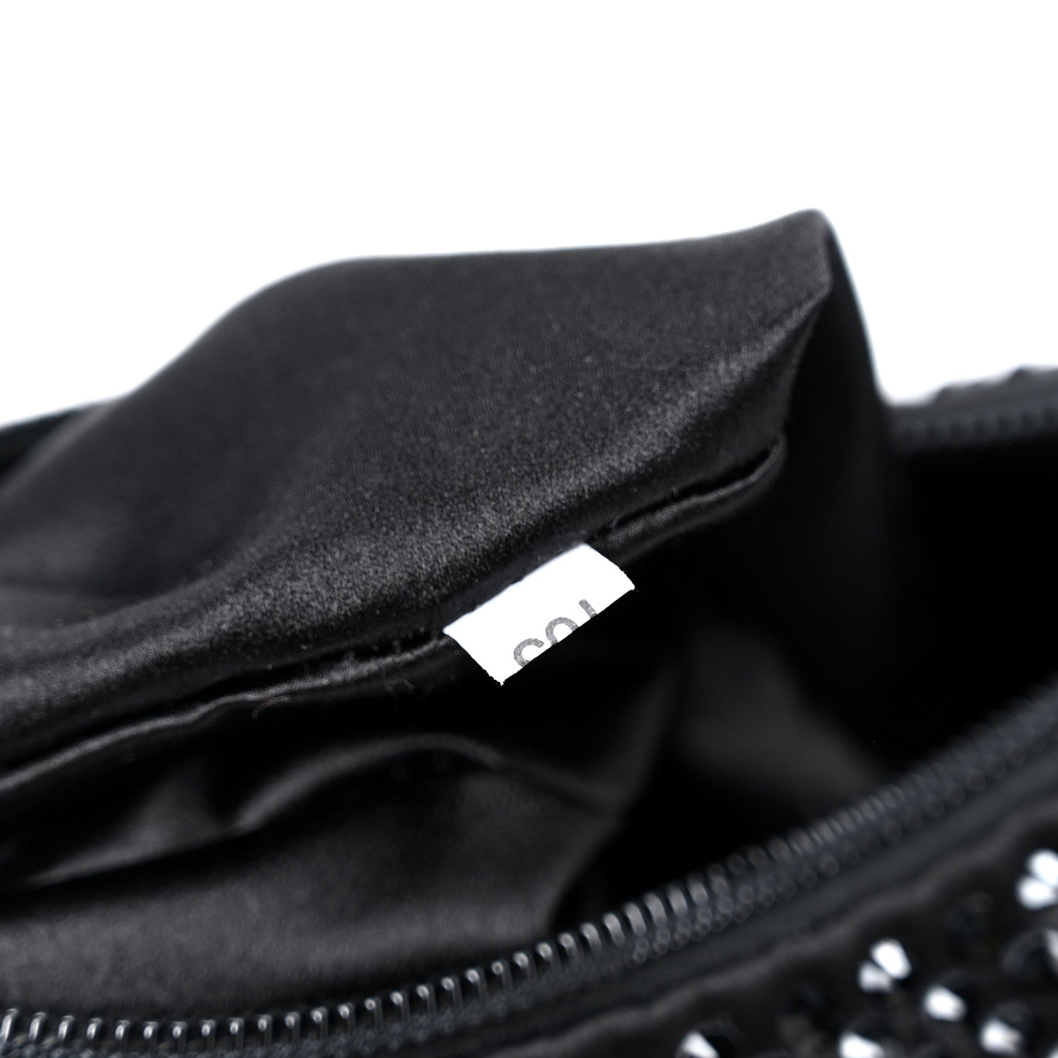 Prada Satin Crystal Mini Re-Edition 2000 Bag Black 6 of 10