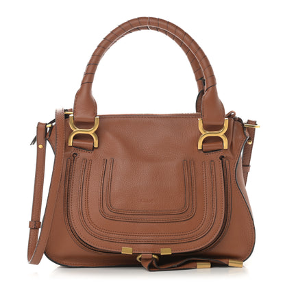 Chloe Calfskin Small Marcie Satchel Tan 1 of 13